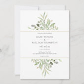 ユーカリ植結婚物学 招待状 (正面)