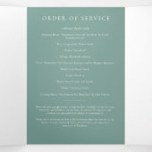 ユーカリ模様写真追悼事業 三つ折り招待状 (内部中)