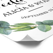 ユーカリ歓迎サイン ポスター (角)