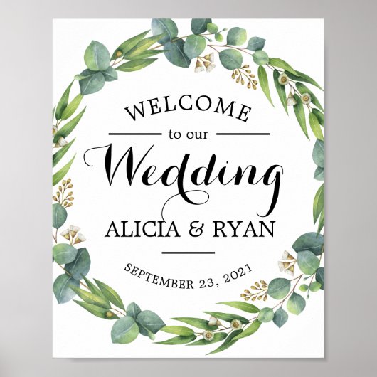 ユーカリ歓迎サイン ポスター (正面)