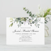 ユーカリ水彩ウェディングシャワー招待状 招待状 (スタンド正面)