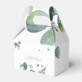 ユーカリ水彩グリーン シャワーブライダル フェイバーボックス (裏面サイド)