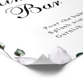 ユーカリ水彩ミモザバー ポスター看板 ポスター (角)