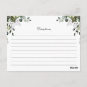 ユーカリ水彩レシピカード ポストカード (裏面)