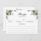 ユーカリ水彩レシピカード ポストカード (正面/裏面)