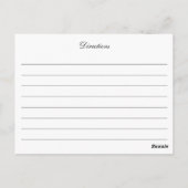 ユーカリ水彩レシピカード ポストカード (裏面)