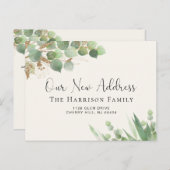 ユーカリ水彩家族の移動 案内ポストカード (正面/裏面)