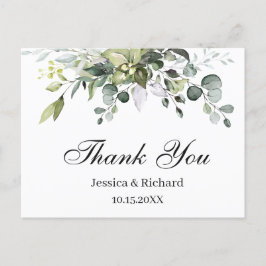 ユーカリ水彩感謝ポストカード ポストカード