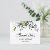 ユーカリ水彩感謝ポストカード ポストカード (スタンド正面)