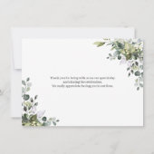ユーカリ水彩感謝写真カード サンキューカード (裏面)