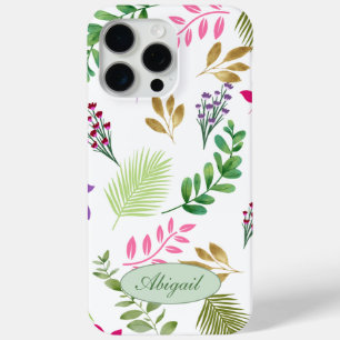 ユーカリ水彩植物学iPhone / iPadケース iPhone 15 Pro Maxケース