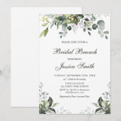 ユーカリ水彩画 ブライダルブランチ招待状 招待状 (正面/裏面)