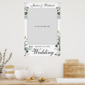 ユーカリ水彩結婚式写真小道具ポスター ポスター (キッチン)