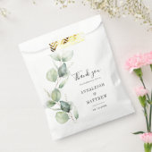 ユーカリ水彩緑結婚草 フェイバーバッグ (封をした状態)