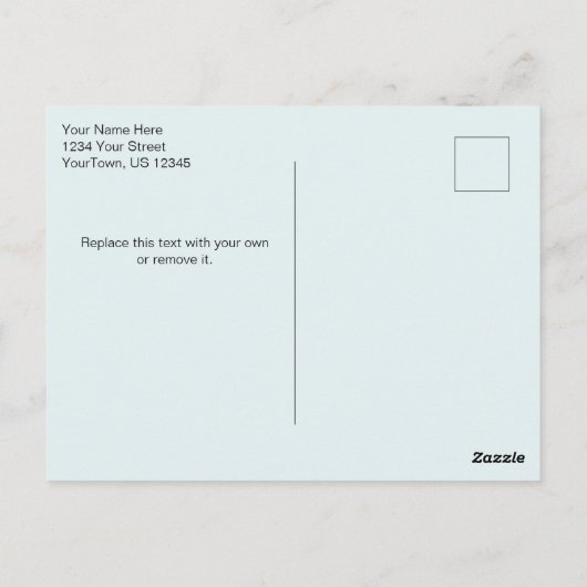 ユーカリ水彩色ありがとう写真はがき ポストカード (裏面)