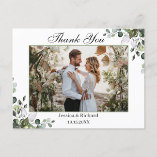 ユーカリ水彩色ありがとう写真はがき ポストカード