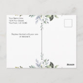 ユーカリ水彩色ありがとう写真はがき ポストカード (裏面)