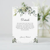 ユーカリ水彩詳細エンクロージャカード エンクロージャーカード (スタンド正面)