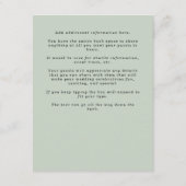 ユーカリ水彩詳細封入カード エンクロージャーカード (裏面)