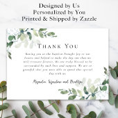 ユーカリ洗礼 サンキューカード