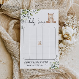 ユーカリ熊ベビーシャワービンゴゲーム