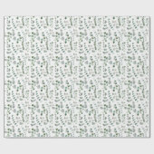 ユーカリ熱帯緑離れ色模様 ラッピングペーパー (フラット)