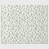 ユーカリ熱帯葉オンマーブルパターン ラッピングペーパー (フラット)