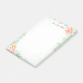 ユーカリ牡丹フローラピーチセージ水彩 ポストイット (アングル)