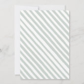 ユーカリ男女兼用スの赤ちゃんシャワー招待 招待状 (裏面)