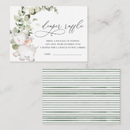 ユーカリ男女兼用パイゾウおむつラッフル エンクロージャーカード