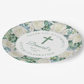 ユーカリ白い花の洗礼 ペーパープレート (アングル)