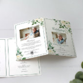 ユーカリ白写真追悼式プログラム カード