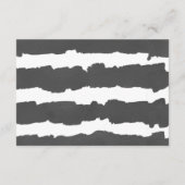 ユーカリ白黒ベイビーシャワーディスプレイシャワー エンクロージャーカード (裏面)