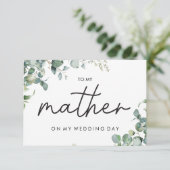 ユーカリ私の結婚式のデイカードで私の母に (スタンド正面)