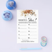 ユーカリ秋どこ彼女のブライダルシャワーゲーム チラシ (シングル)