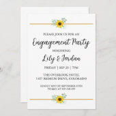 ユーカリ秋婚約パーティ招待状 招待状 (正面/裏面)