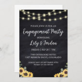 ユーカリ秋婚約パーティ招待状 招待状 (正面/裏面)