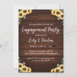 ユーカリ秋婚約パーティ招待状 招待状