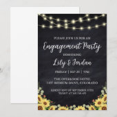 ユーカリ秋婚約パーティ招待状 招待状 (正面/裏面)