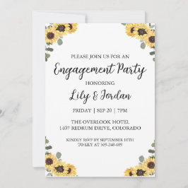 ユーカリ秋婚約パーティ招待状 招待状