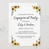 ユーカリ秋婚約パーティ招待状 招待状 (正面/裏面)