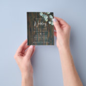 ユーカリ素朴のフライ結婚ヤーの作成 チラシ (手)