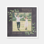 ユーカリ素朴の作結婚成 スタンダードカクテルナプキン (正面)