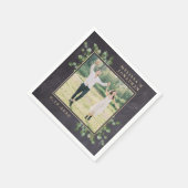 ユーカリ素朴の作結婚成 スタンダードカクテルナプキン (角)