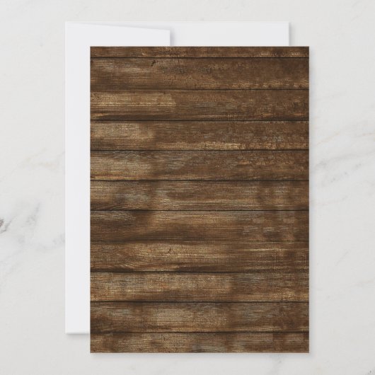 ユーカリ素朴ウッドズ結婚ライツジャー 招待状 (裏面)