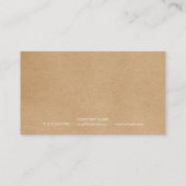 ユーカリ素朴カスタマーアポイントメントカード 名刺 (裏面)