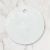 ユーカリ素朴カリの緑の水の色結婚の フェイバータグ (裏面)