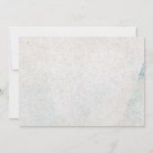 ユーカリ素朴カリの緑の結婚式の日付を保存 セーブザデート (裏面)