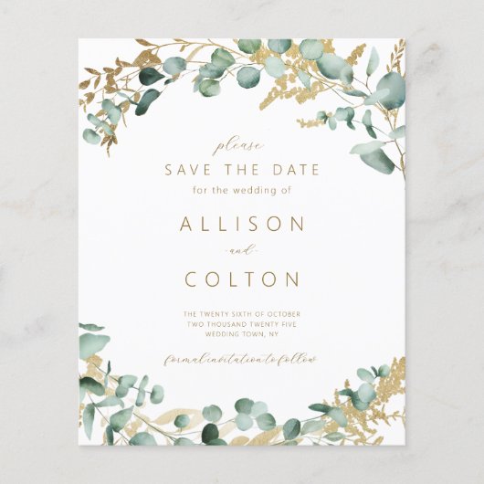 ユーカリ素朴カリ緑のセージ緑のボホバジェット (正面)