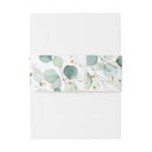 ユーカリ素朴カリ金ゴールドフローラ結婚式招待状 招待状ベリーバンド (裏面例)